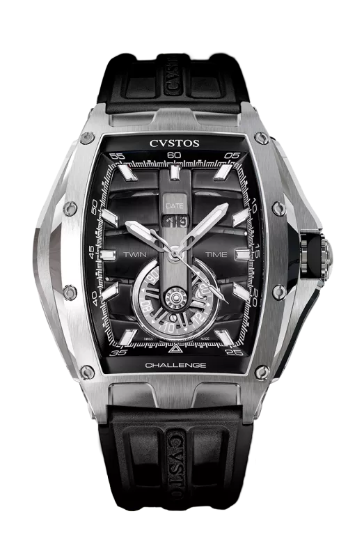Twin-Time Carbon/Nardo Dial Watch | Cvstos